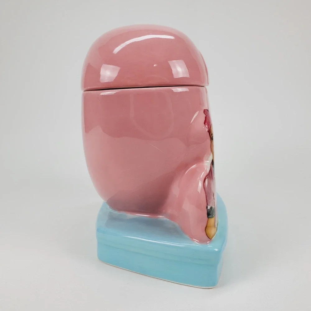 I Love Lucy Chocolate Factory Heart Ceramic Cookie Jar Westland Giftware 19830